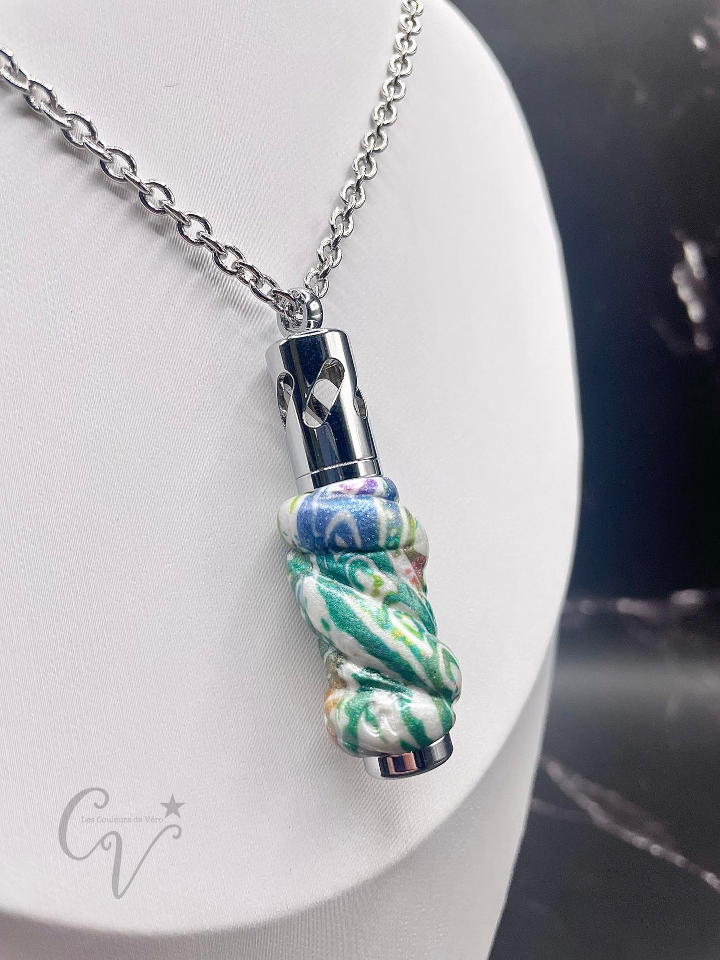 aromatherapy necklace; Starry sky!