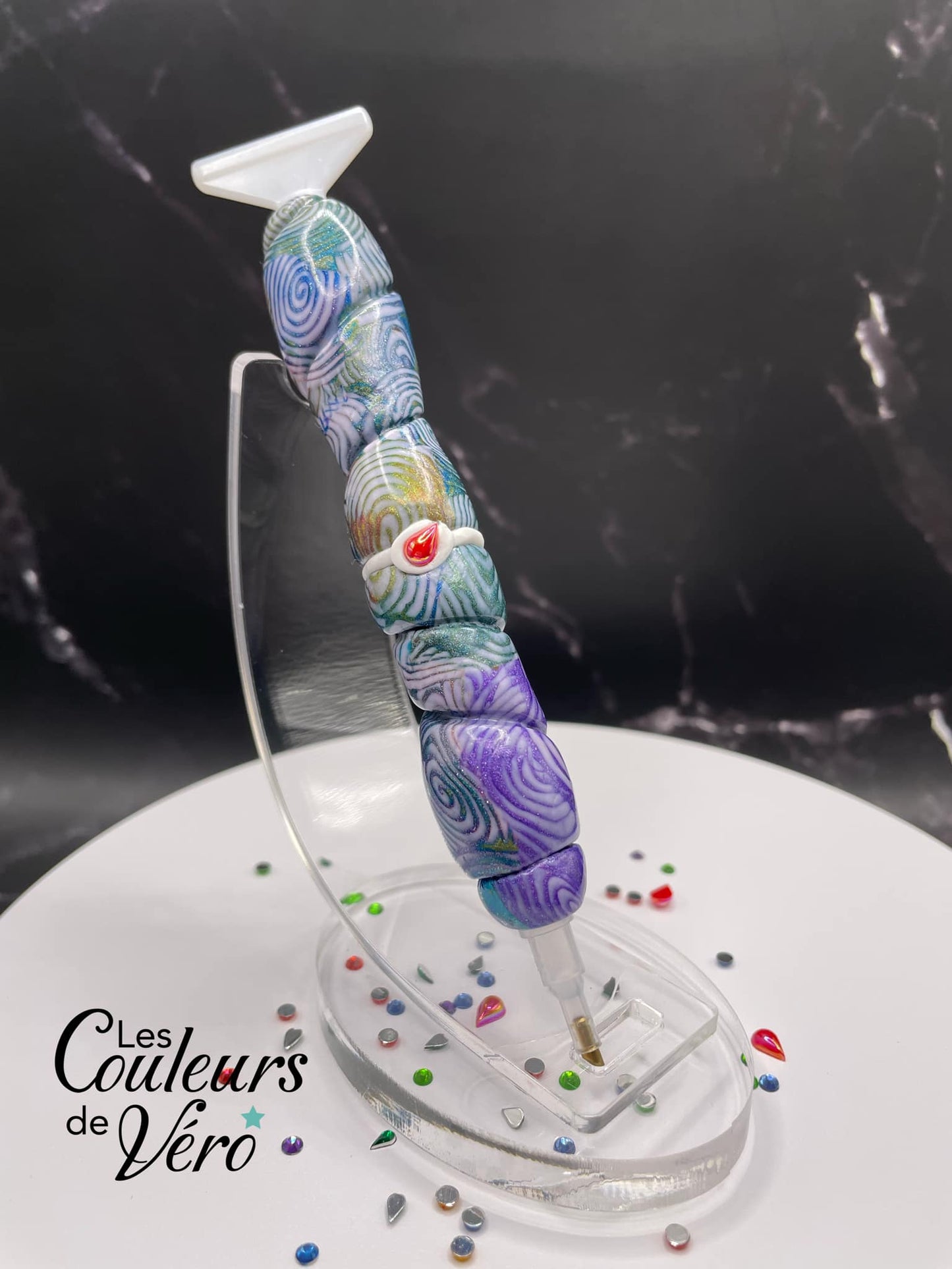 Ergonomic diamond painting stylus/pencil; Very light, unbreakable, comfortable, unique (non-reproducible) Handmade!