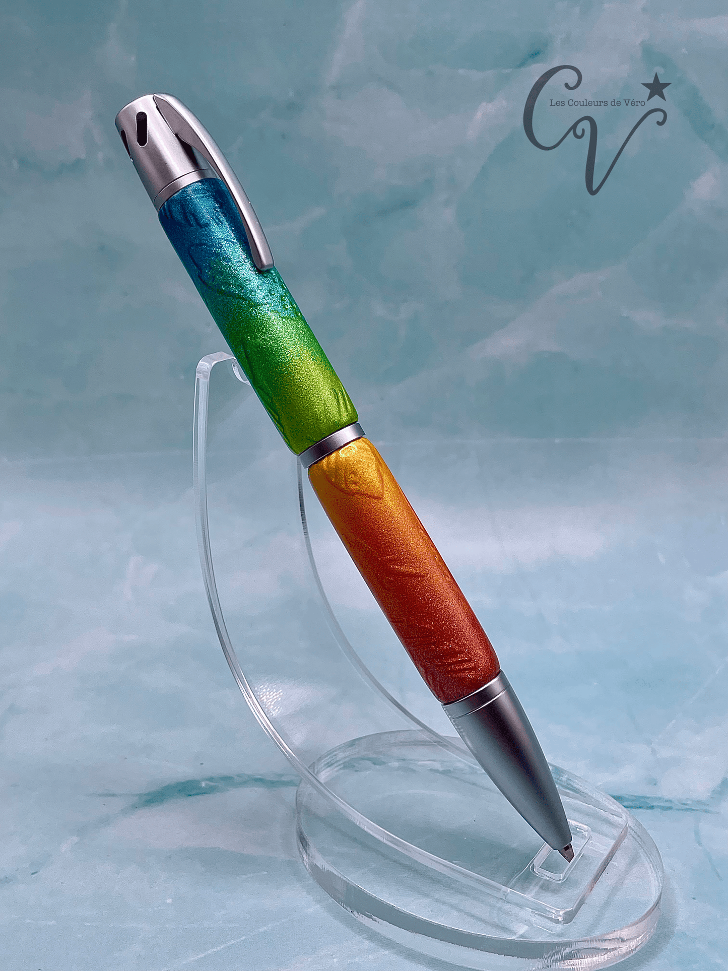 Stylo bille à torsion aromathérapie; Volée de plumes!