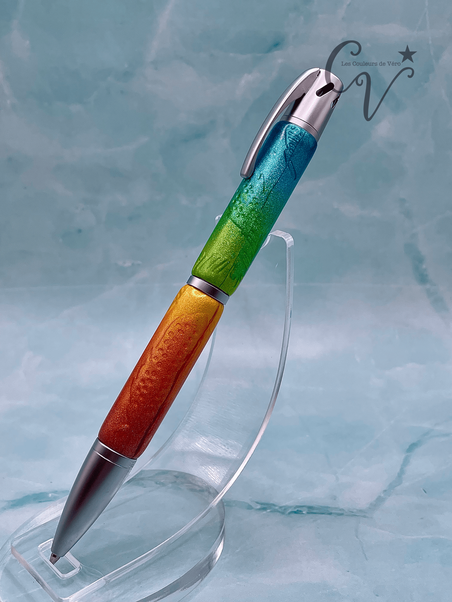 Stylo bille à torsion aromathérapie; Volée de plumes!