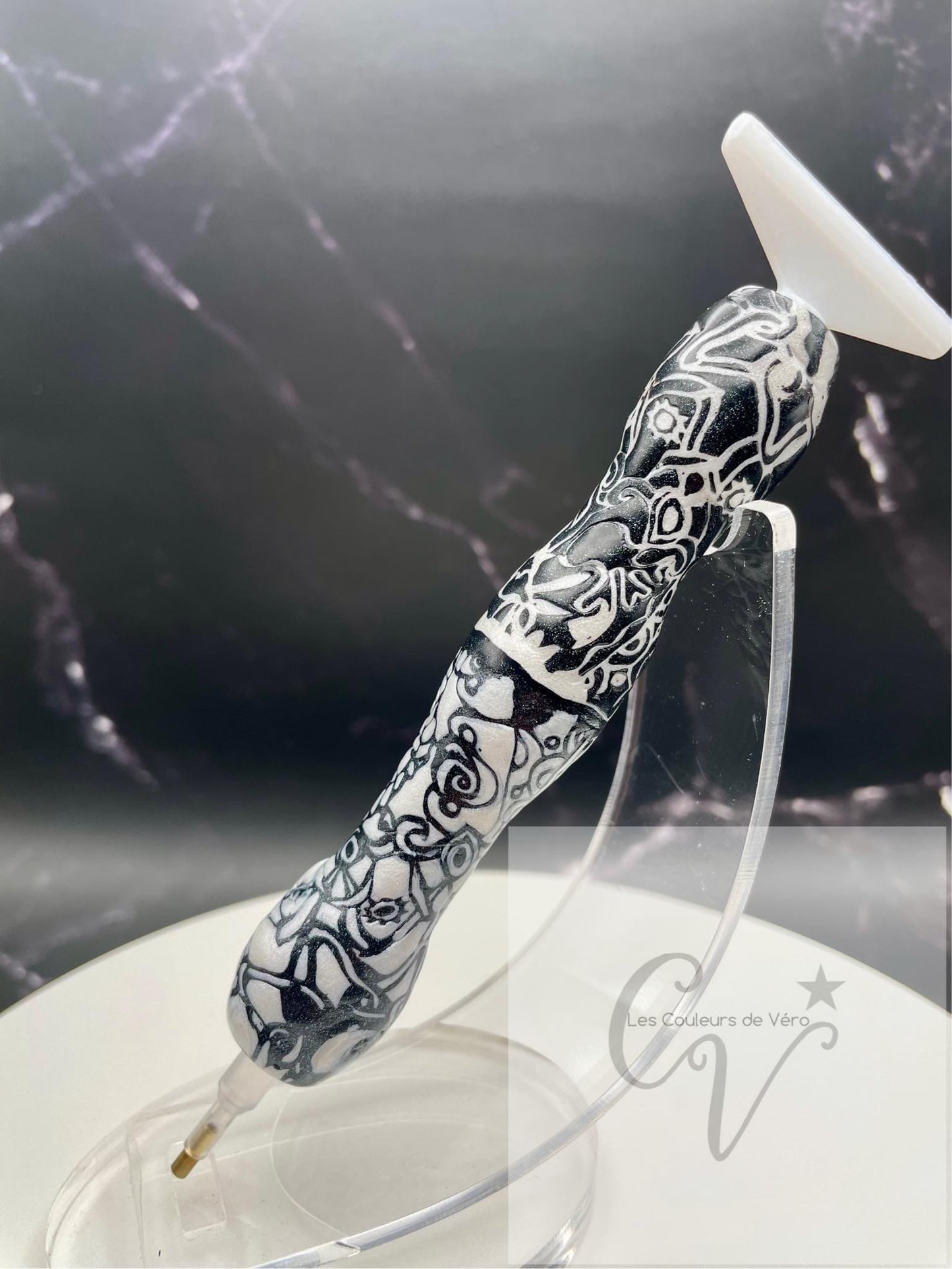 Ergonomic diamond painting stylus/pencil; Very light, unbreakable, comfortable, unique (non-reproducible) Handmade!
