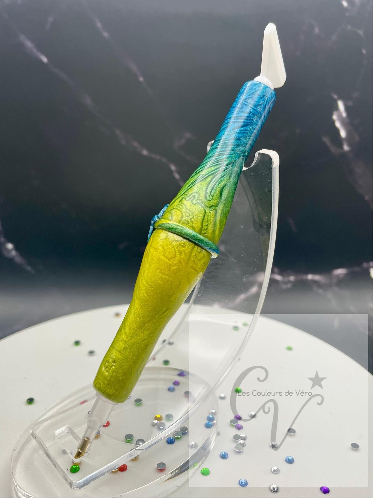 Ergonomic diamond painting stylus/pencil; Very light, unbreakable, comfortable, unique (non-reproducible) Handmade!
