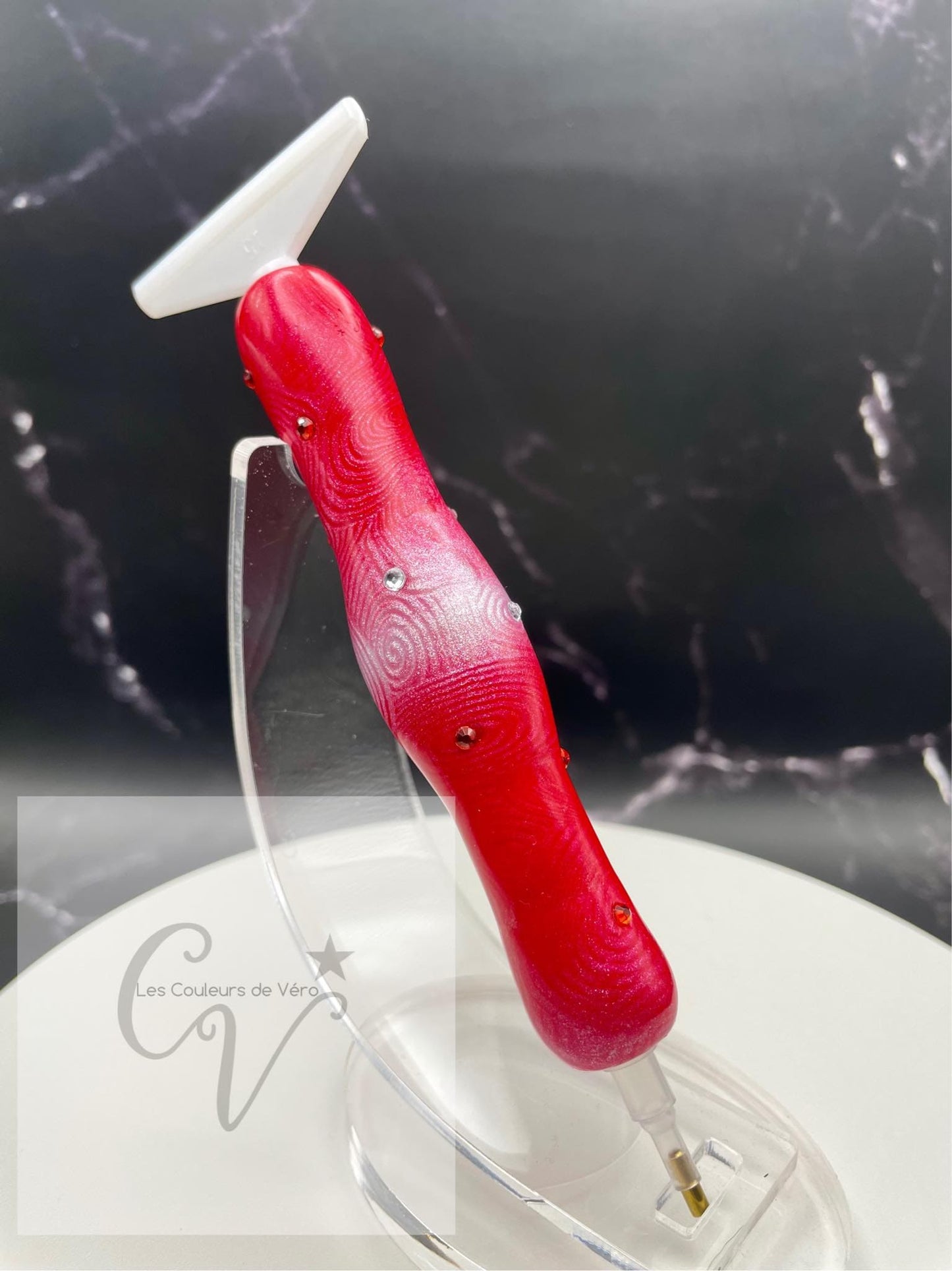 Ergonomic diamond painting stylus/pencil; Very light, unbreakable, comfortable, unique (non-reproducible) Handmade!