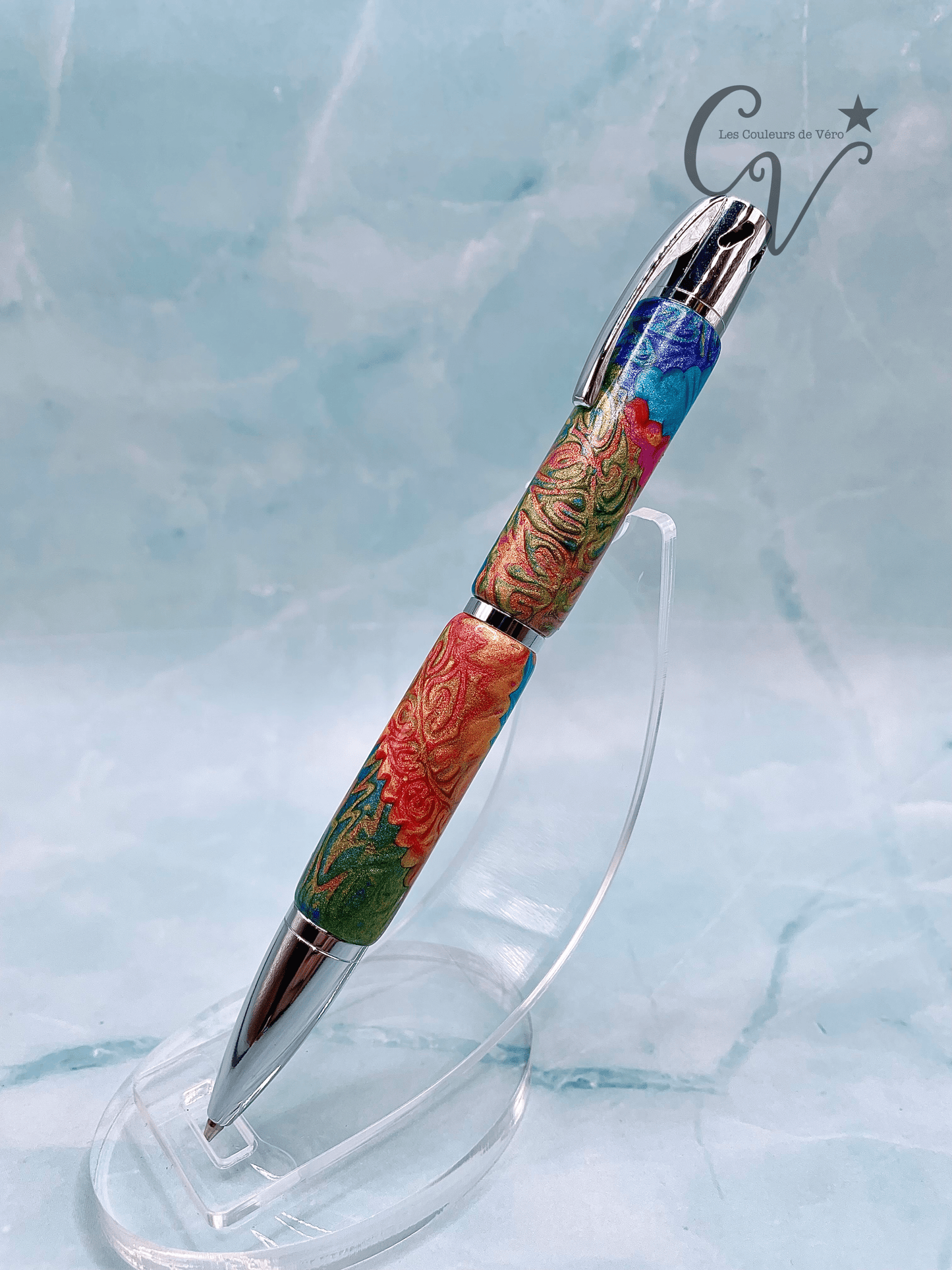 Stylo bille à torsion aromathérapie; Casse-tête de couleurs!