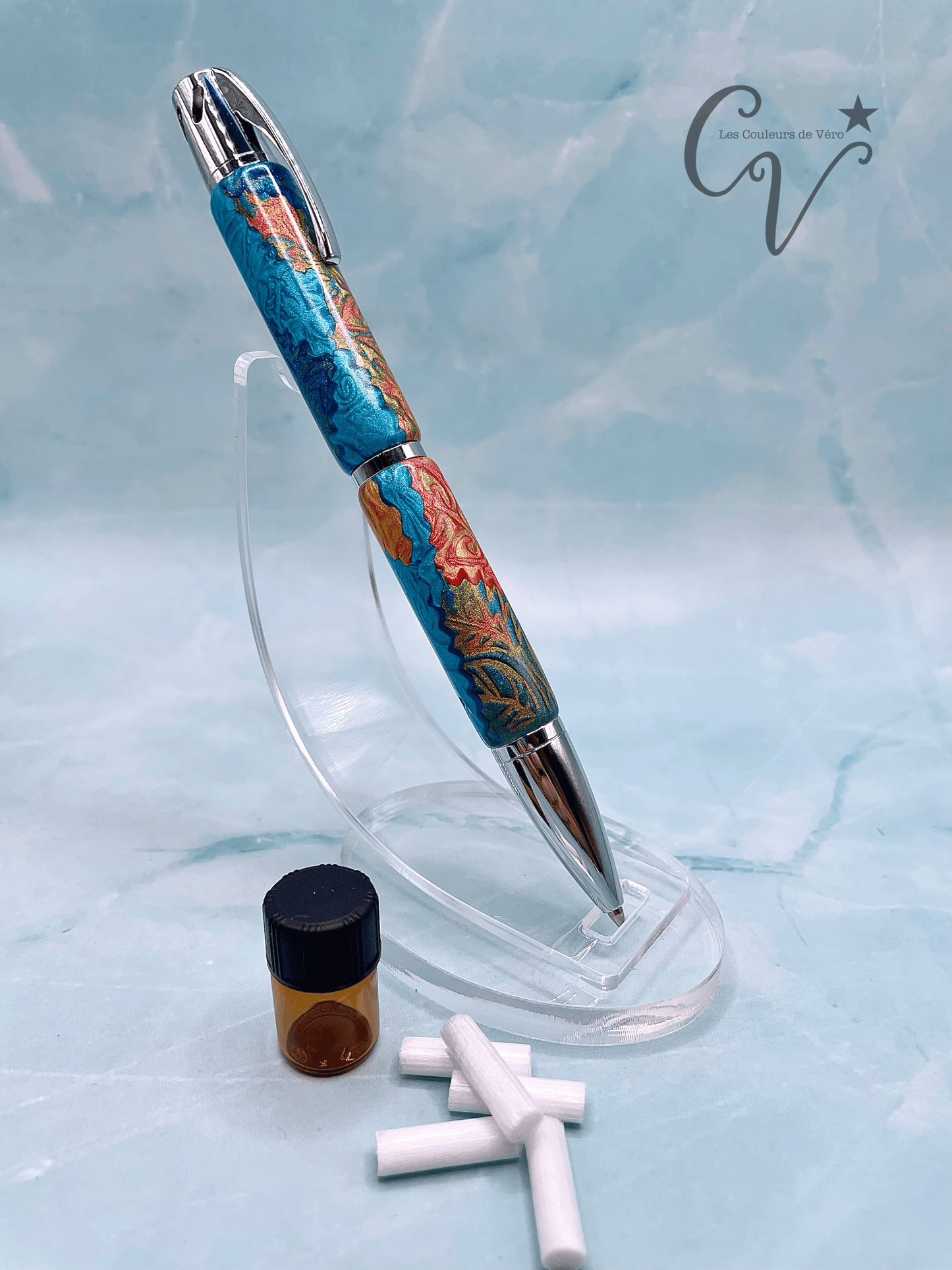 Stylo bille à torsion aromathérapie; Casse-tête de couleurs!