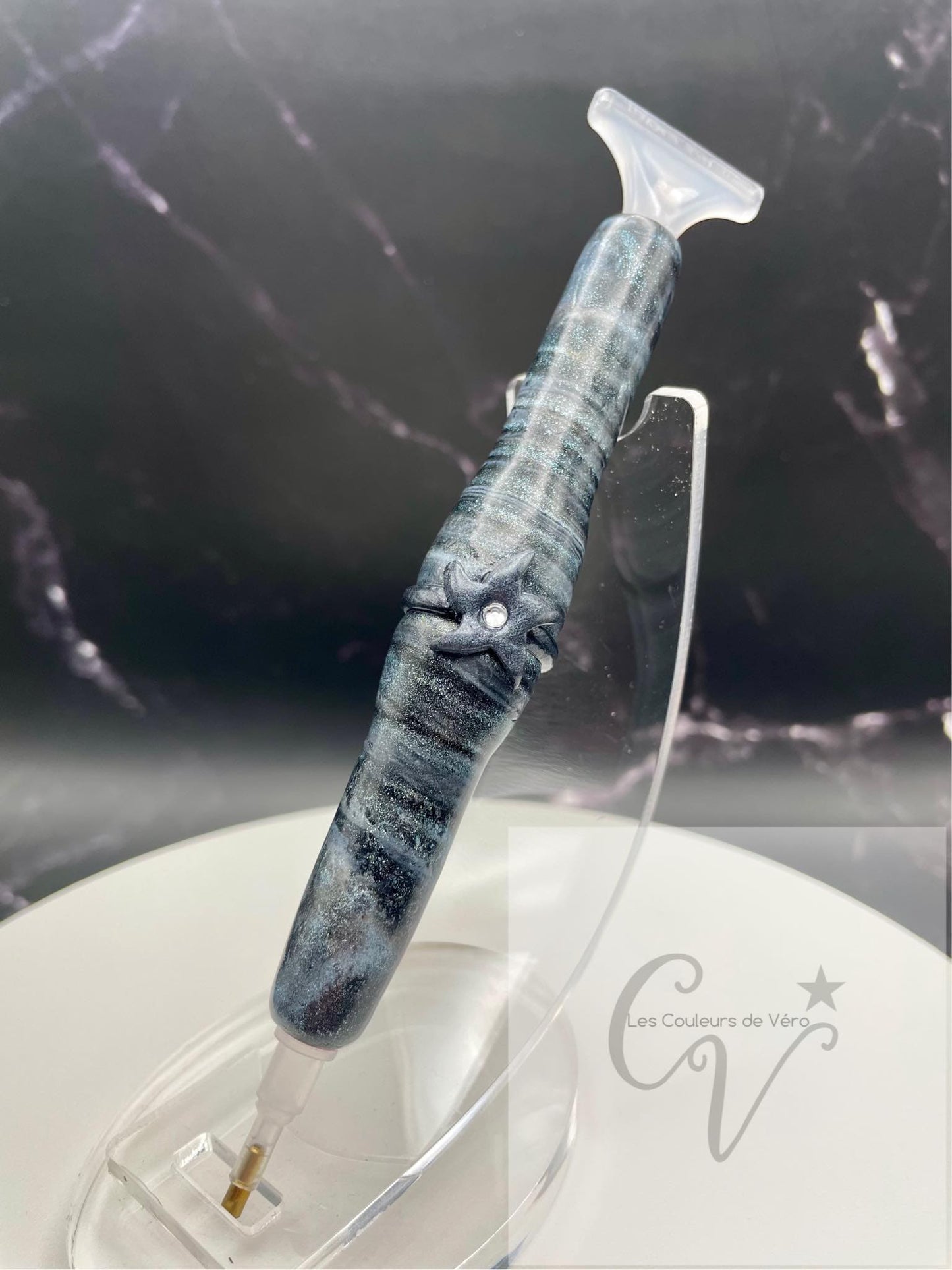Stylet / crayon diamond painting ergonomique; Très léger, incassable, confortable, unique (non-reproduisable) Fait main!