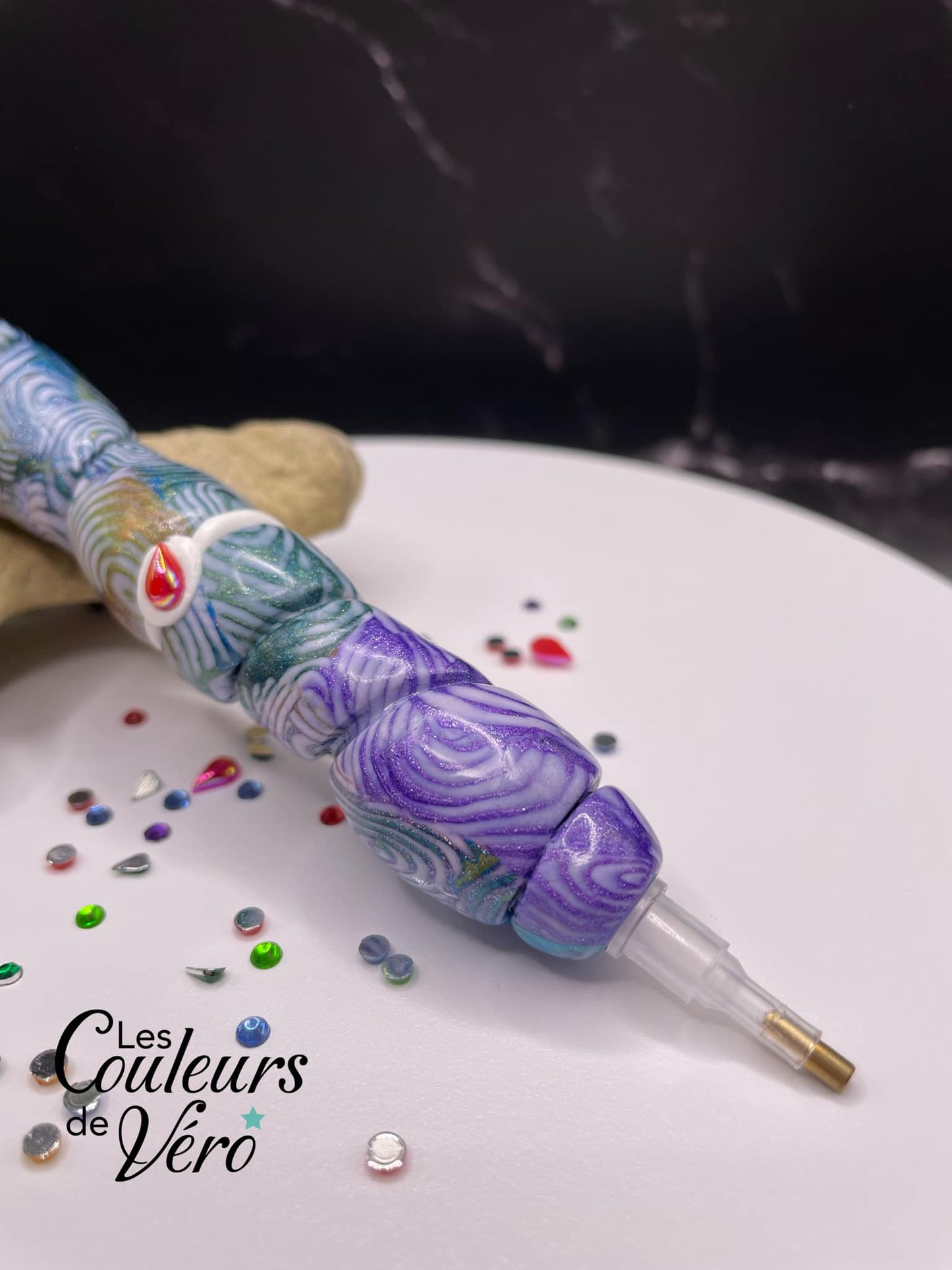 Ergonomic diamond painting stylus/pencil; Very light, unbreakable, comfortable, unique (non-reproducible) Handmade!