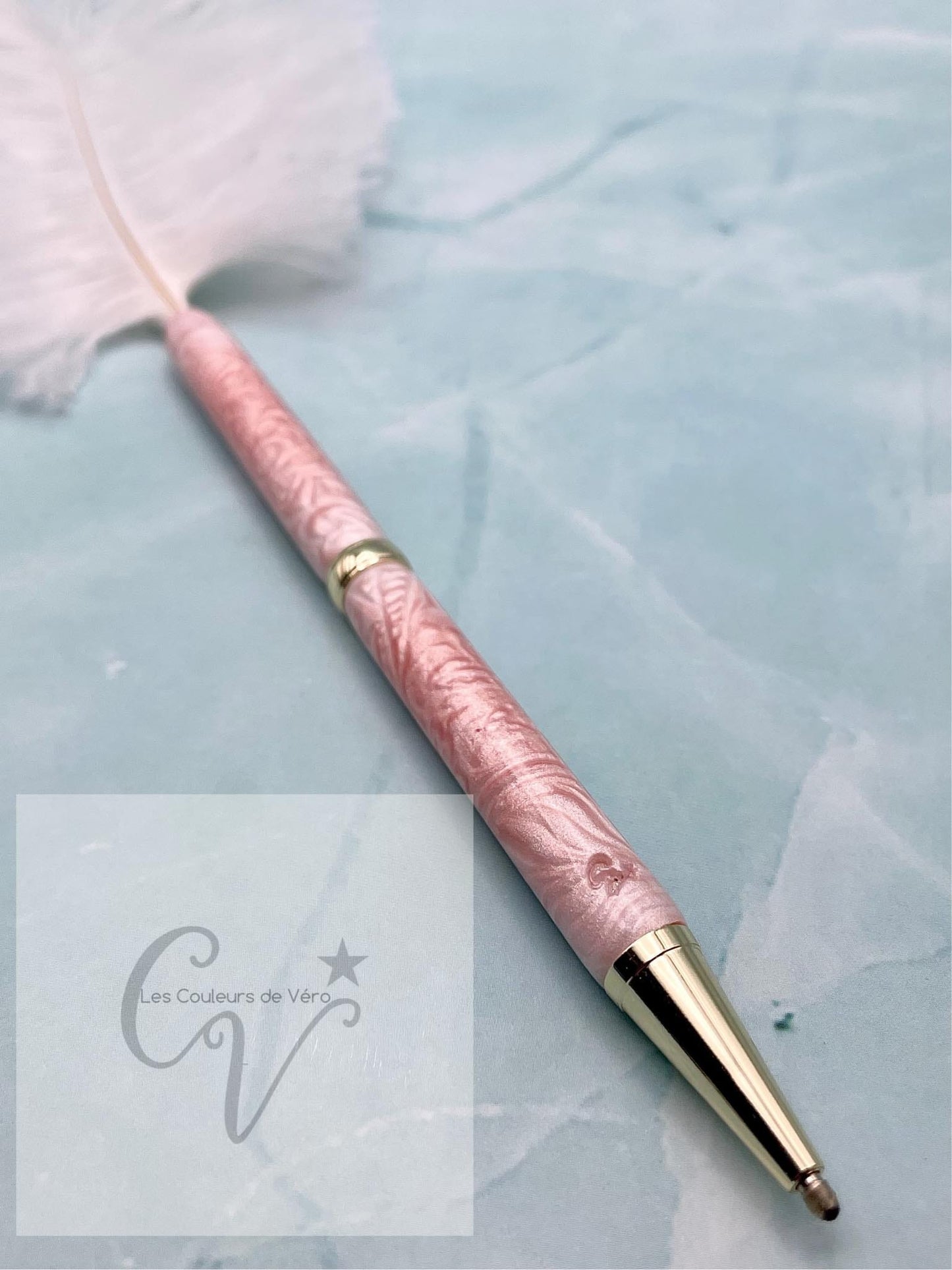 Slimline Slim Twist Collectible Ballpoint Pen; Radiant flowers in the sky!