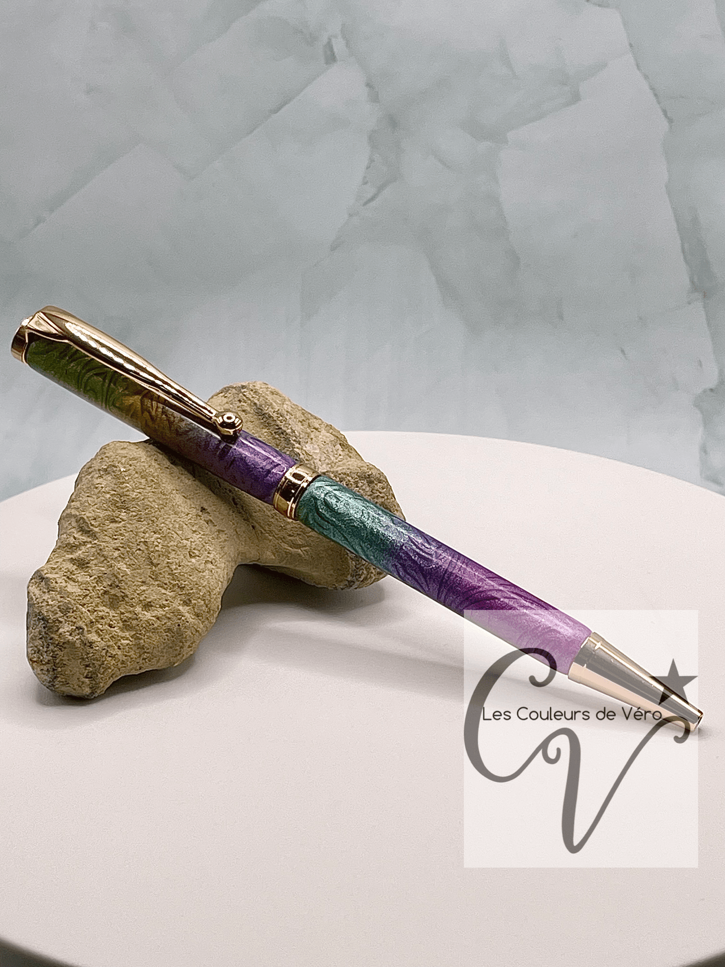 Slimline Thin Line Twist Collectible Ballpoint Pen; Colorful foliage!