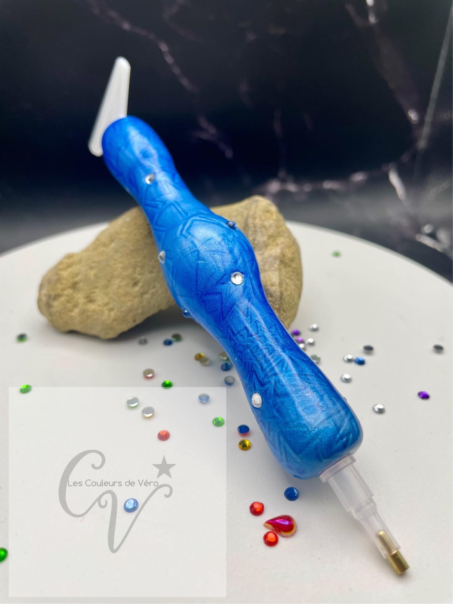 Ergonomic diamond painting stylus/pencil; Very light, unbreakable, comfortable, unique (non-reproducible) Handmade!
