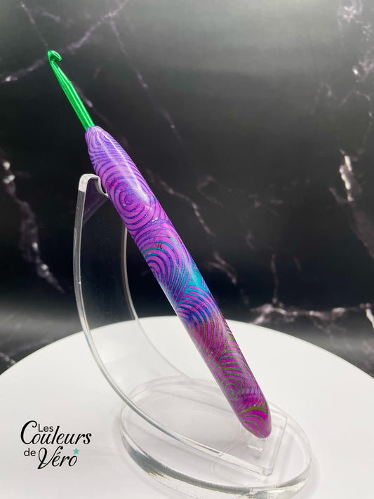 Crochet ergonomique; 4 mm confortable, léger et unique!