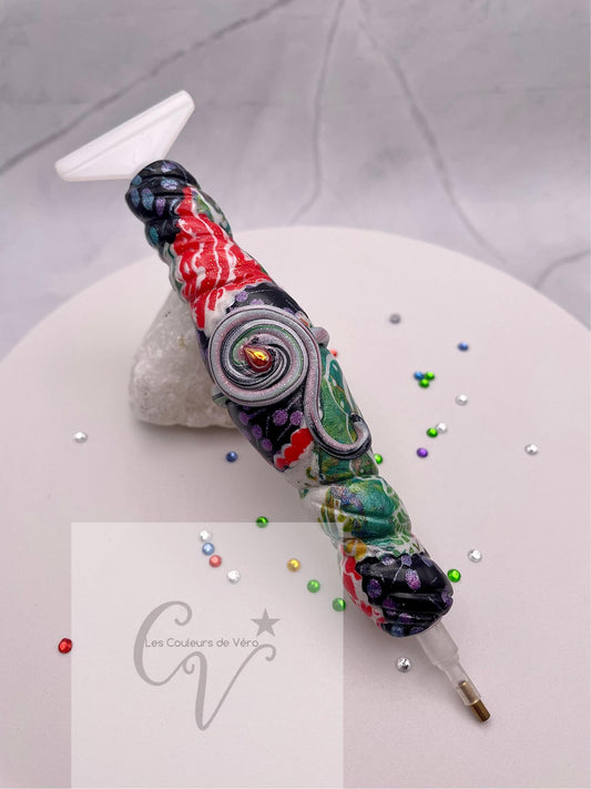 Ergonomic diamond painting stylus/pencil; Very light, unbreakable, comfortable, unique (non-reproducible) Handmade!