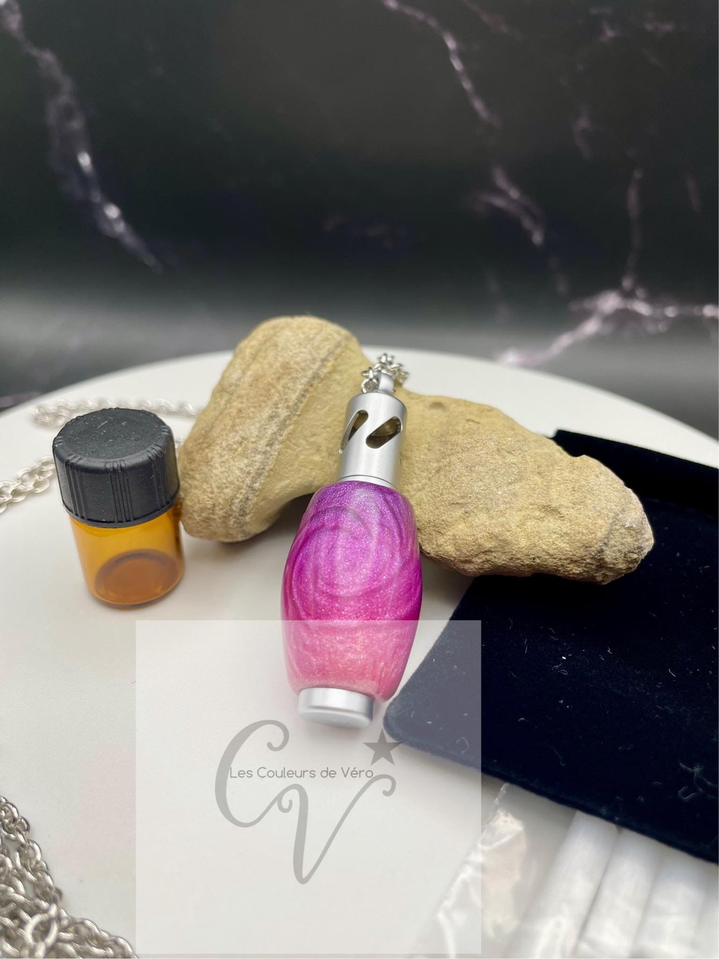 Collier d'aromathérapie; Petit, anti-stress, unique et réutilisable.