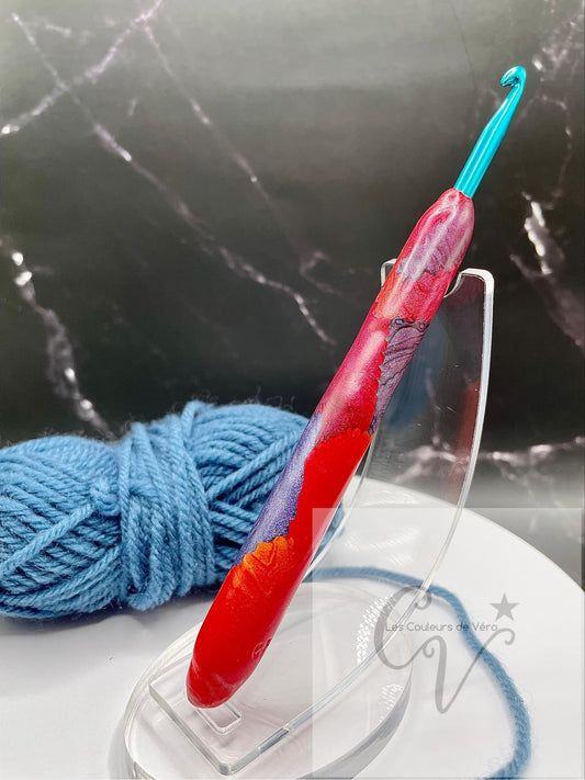 Crochet ergonomique; 5 mm confortable, léger et unique!