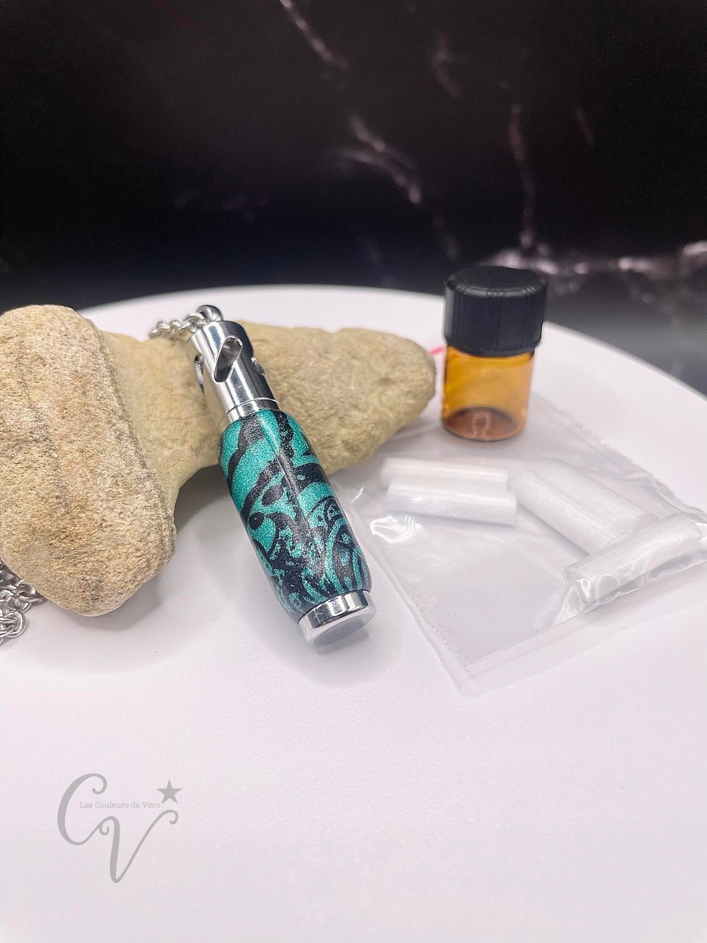Collier d'aromathérapie; Petit, anti-stress, unique et réutilisable.