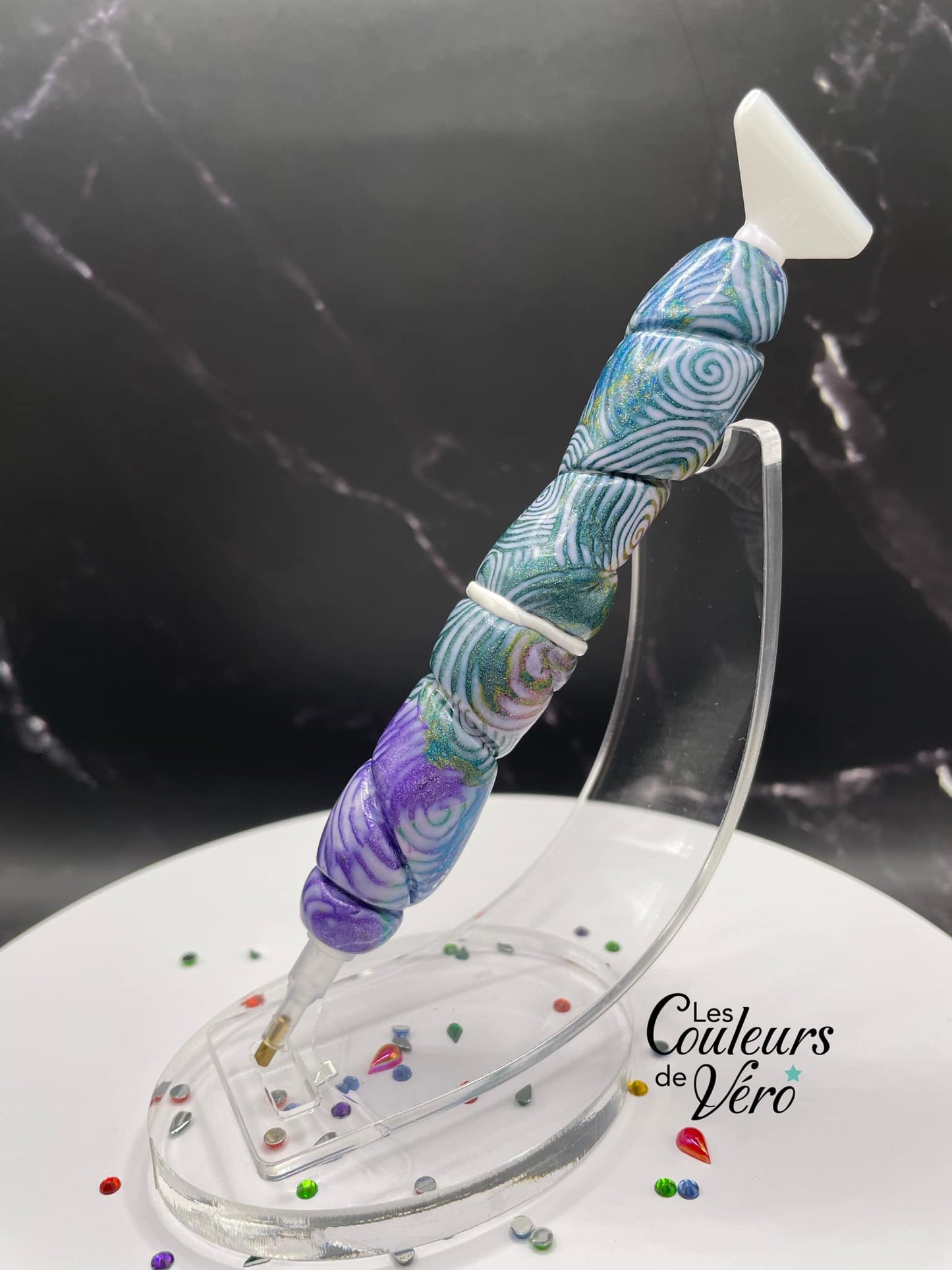 Ergonomic diamond painting stylus/pencil; Very light, unbreakable, comfortable, unique (non-reproducible) Handmade!