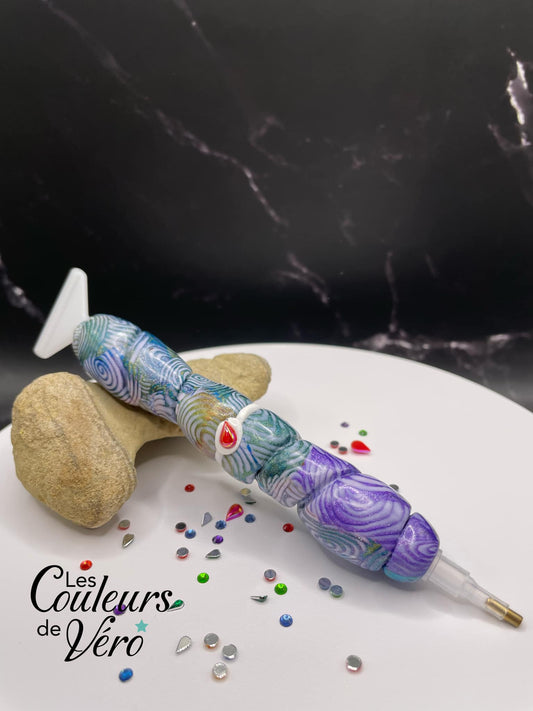 Ergonomic diamond painting stylus/pencil; Very light, unbreakable, comfortable, unique (non-reproducible) Handmade!
