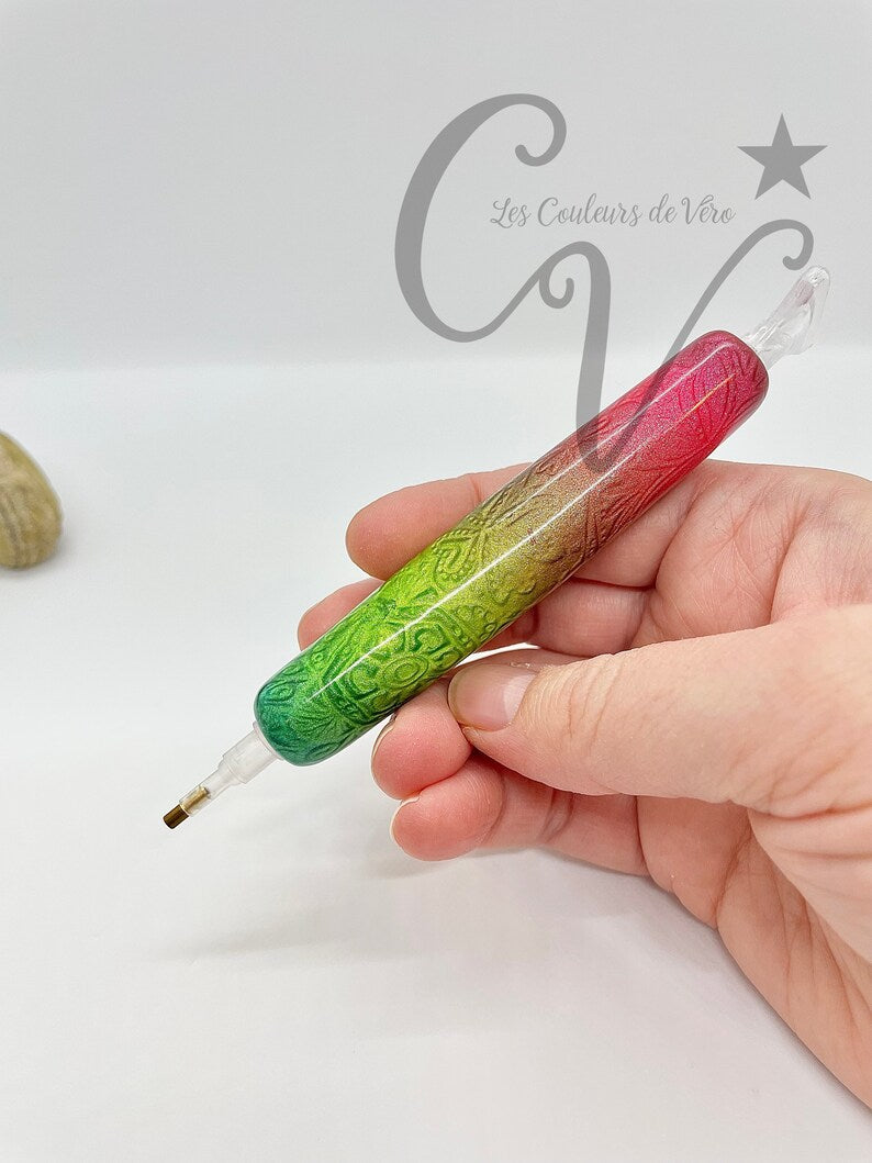Ergonomic diamond painting stylus/pencil; Very light, unbreakable, comfortable, unique (non-reproducible) Handmade!