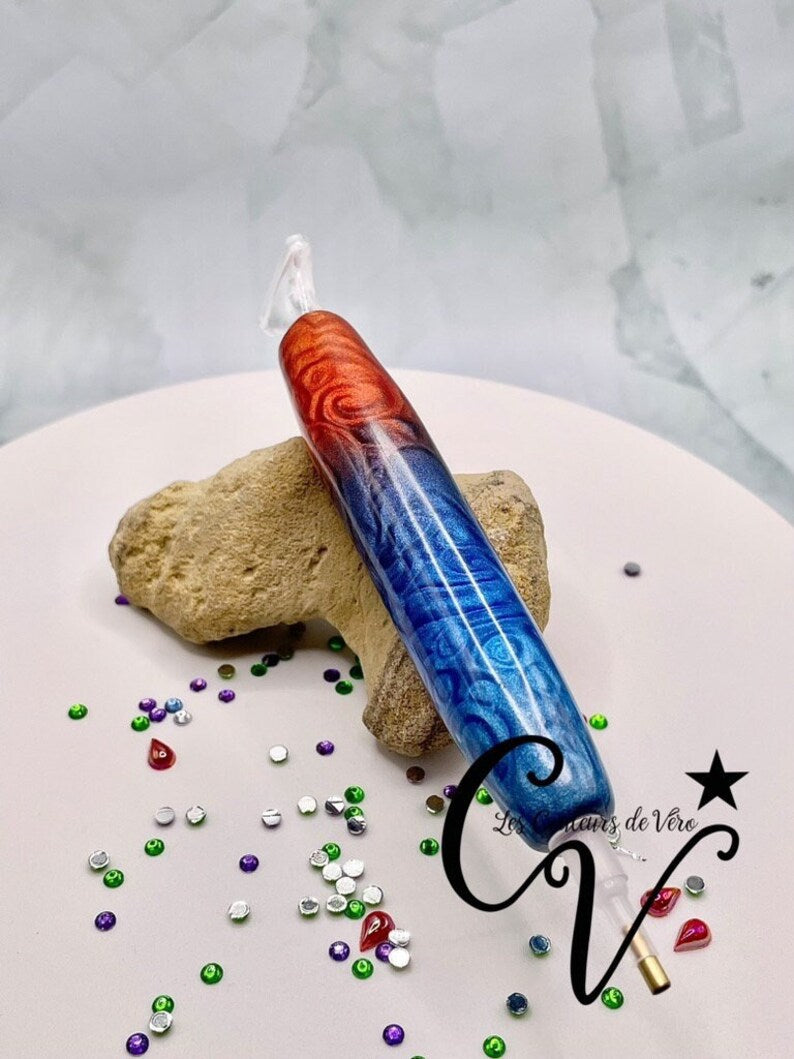 Ergonomic diamond painting stylus/pencil; Very light, unbreakable, comfortable, unique (non-reproducible) Handmade!