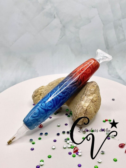 Ergonomic diamond painting stylus/pencil; Very light, unbreakable, comfortable, unique (non-reproducible) Handmade!