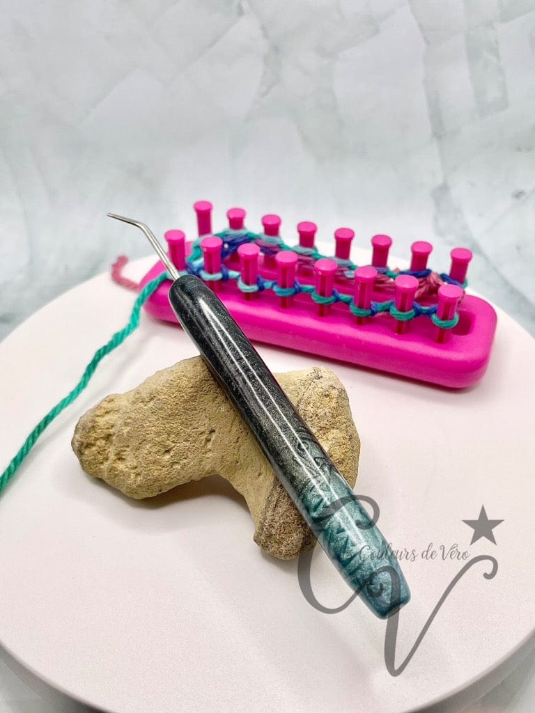 Outil tricotin ergonomique; Mini mandala!