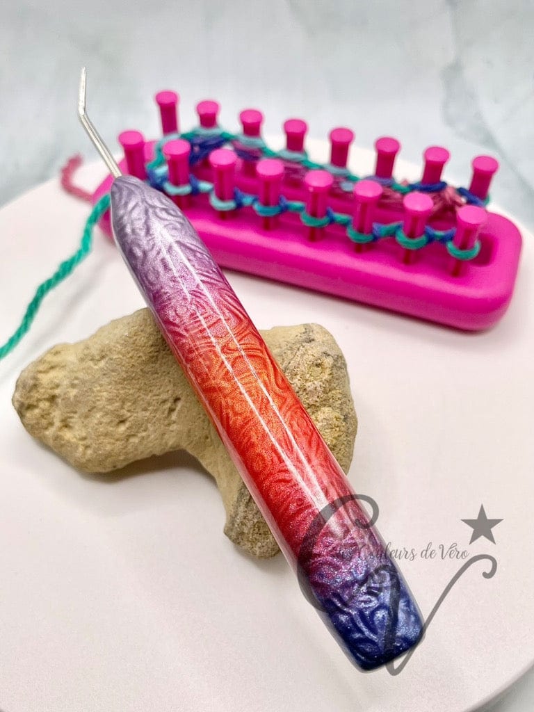 Outil tricotin ergonomique; Mandalas Colorés!