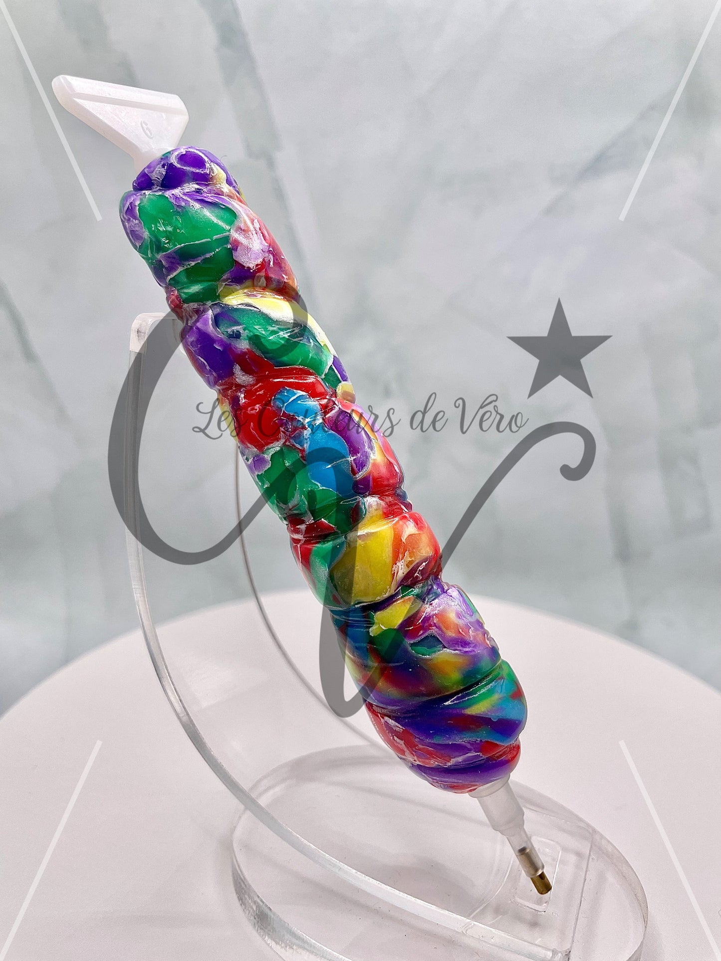 Stylet / crayon diamond painting ergonomique; Pierres lumineuse!