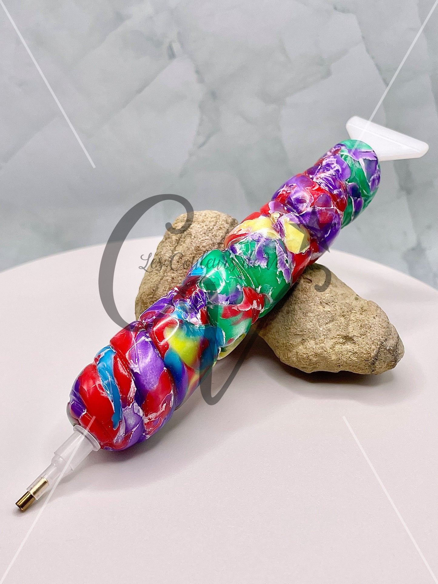 Stylet / crayon diamond painting ergonomique; Pierres lumineuse!
