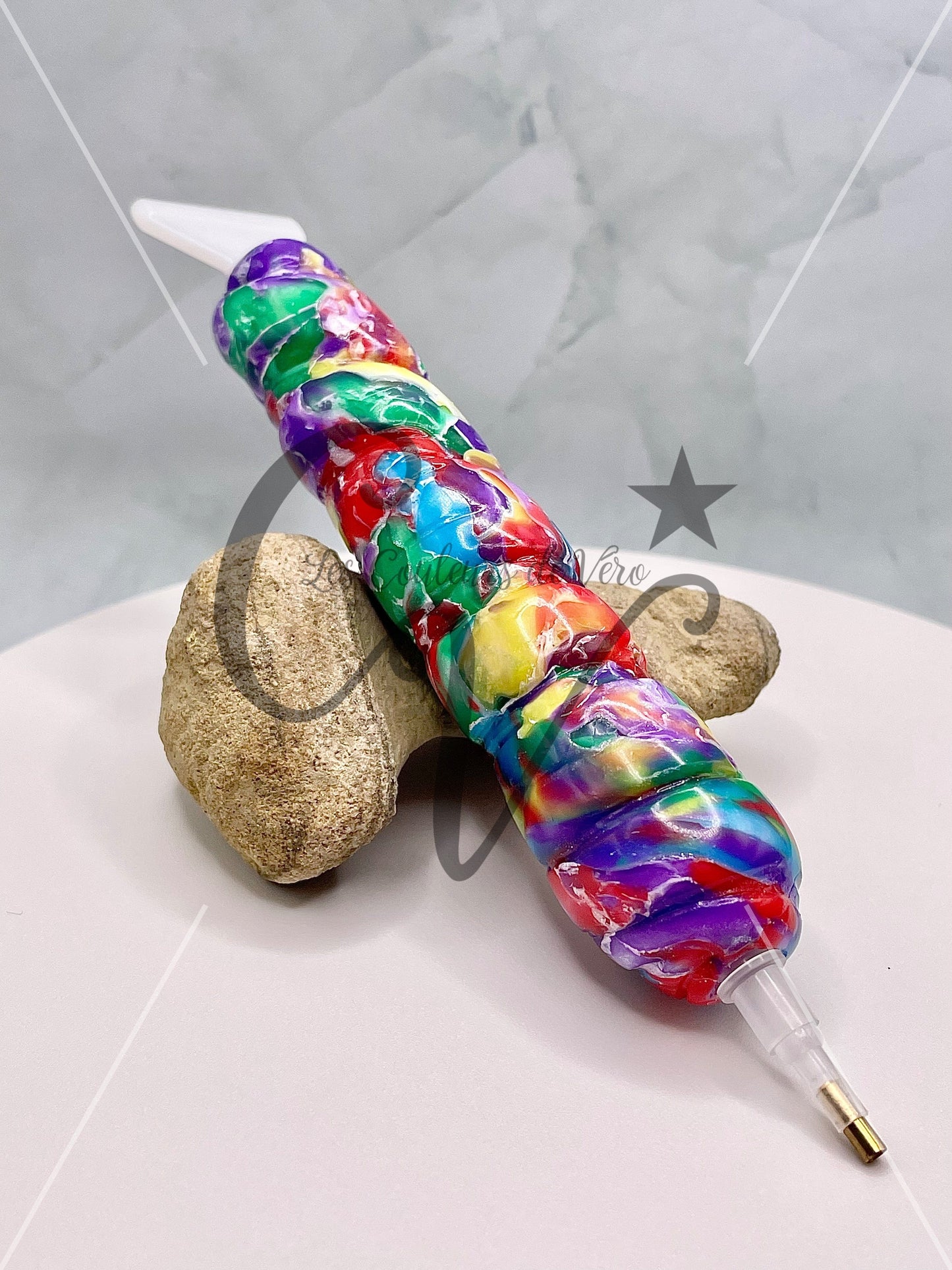 Stylet / crayon diamond painting ergonomique; Pierres lumineuse!