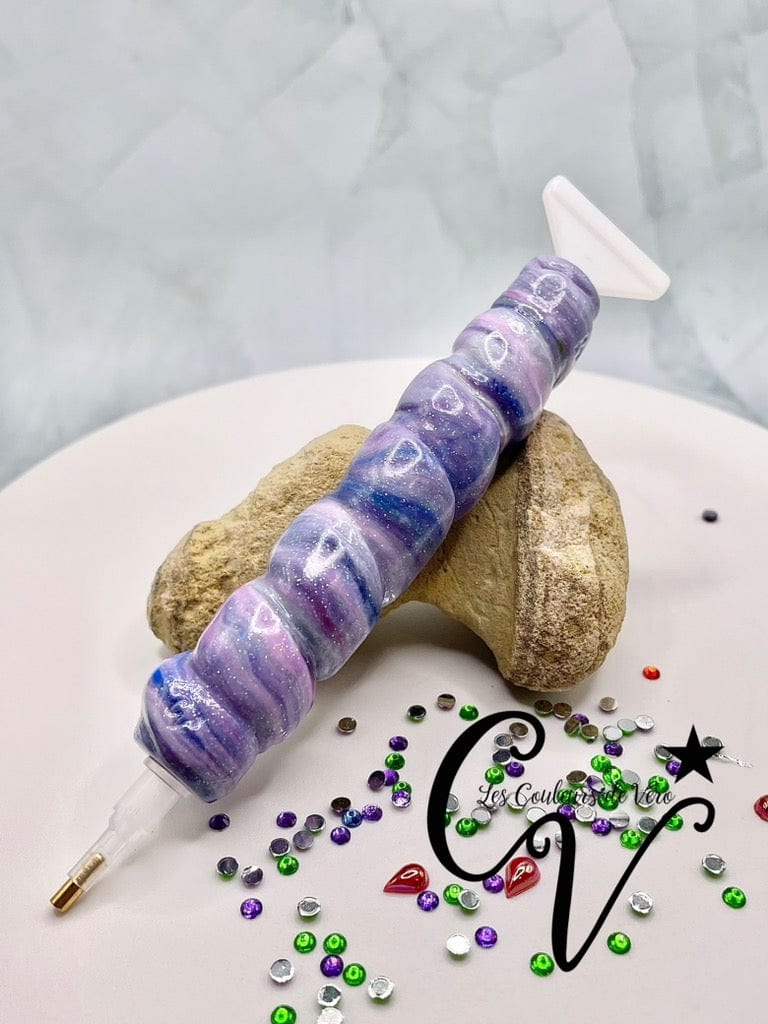 Ergonomic diamond painting stylus/pencil; Glittering tornado!