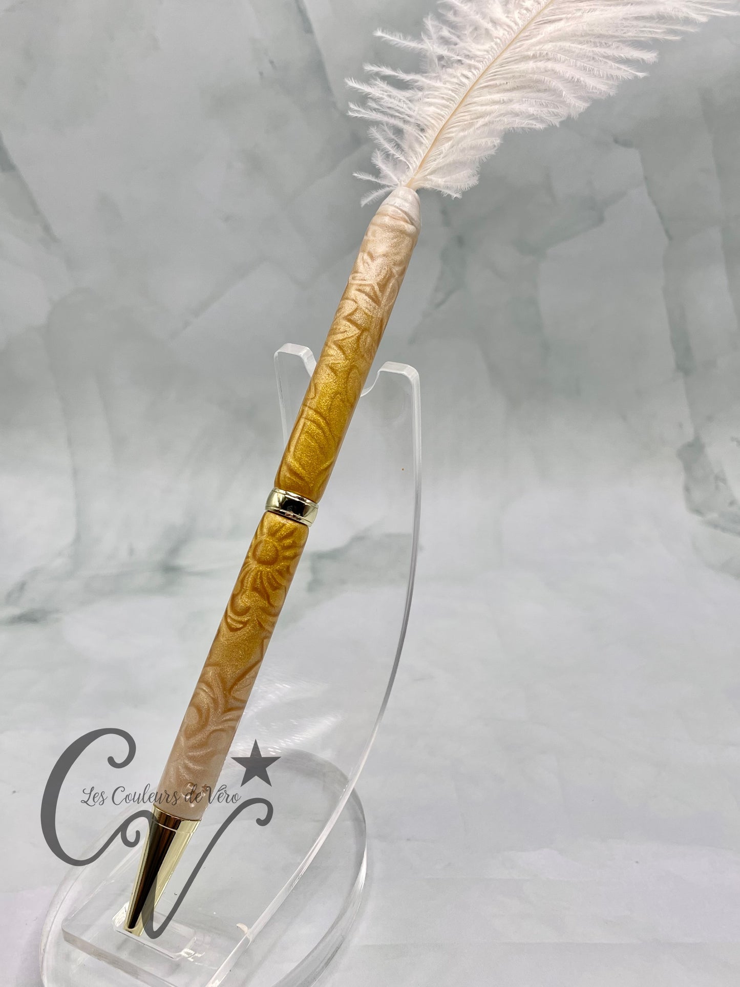 Slimline Slim Twist Collectible Ballpoint Pen; Radiant flowers in the sky!