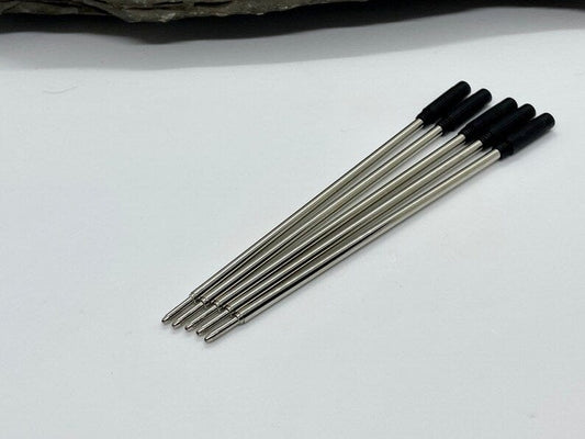 Cartouche d'encre noire et bleue de style croisé pour stylos à torsion ligne mince (SLIMLINE, GROOVE ET SAXA)