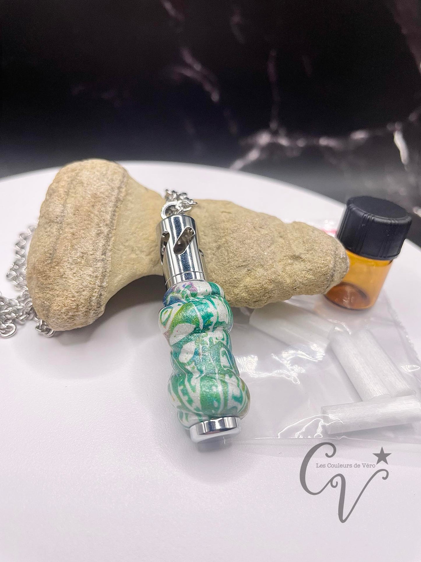 aromatherapy necklace; Starry sky!