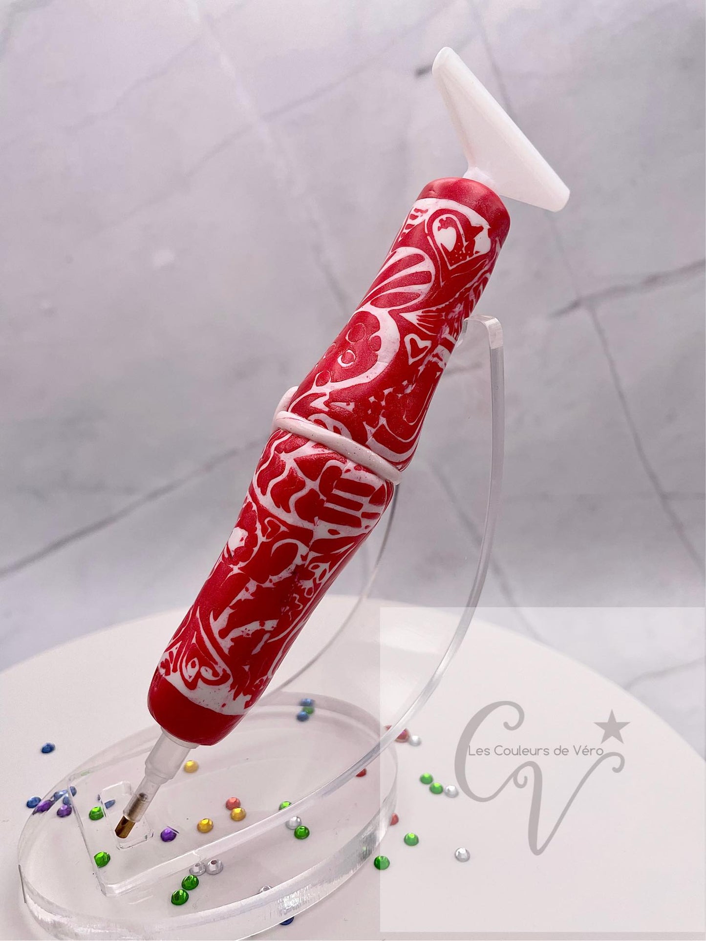 Stylet / crayon diamond painting ergonomique; Très léger, incassable, confortable, unique (non-reproduisable) Fait main!