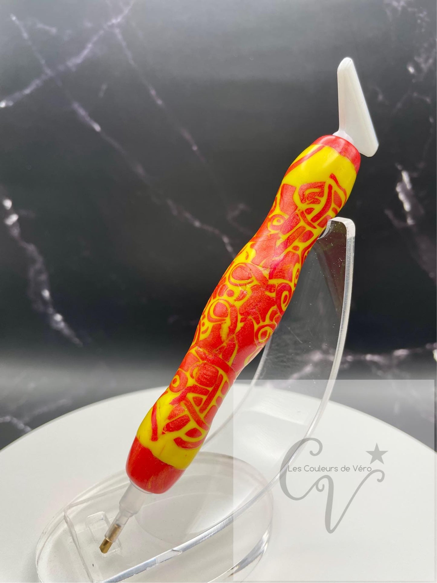 Ergonomic diamond painting stylus/pencil; Very light, unbreakable, comfortable, unique (non-reproducible) Handmade!