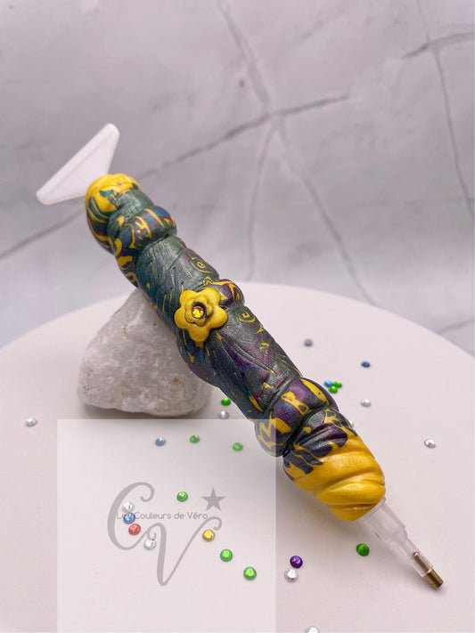 Stylet / crayon diamond painting ergonomique; Très léger, incassable, confortable, unique (non-reproduisable) Fait main!
