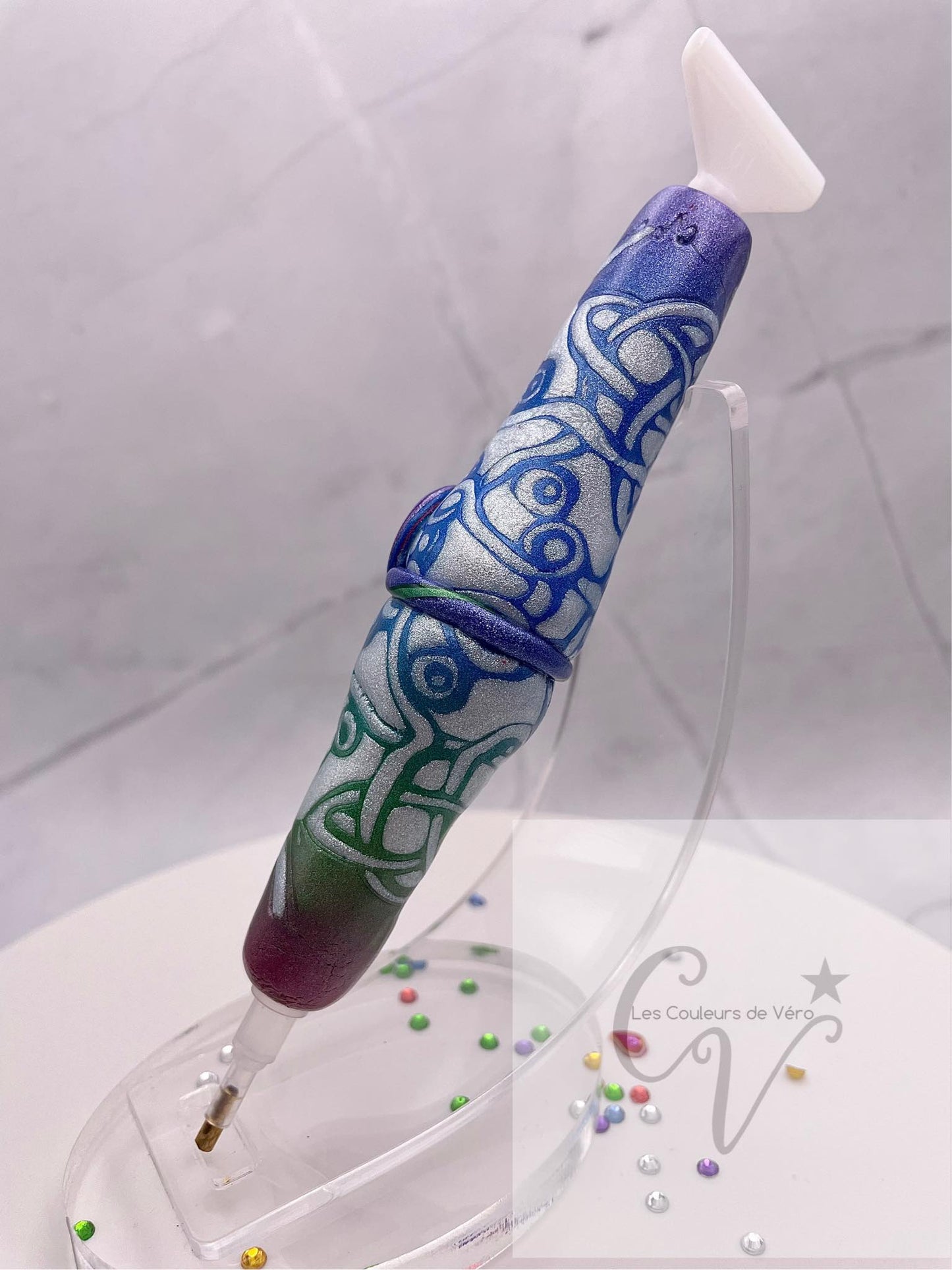 Stylet / crayon diamond painting ergonomique; Très léger, incassable, confortable, unique (non-reproduisable) Fait main!