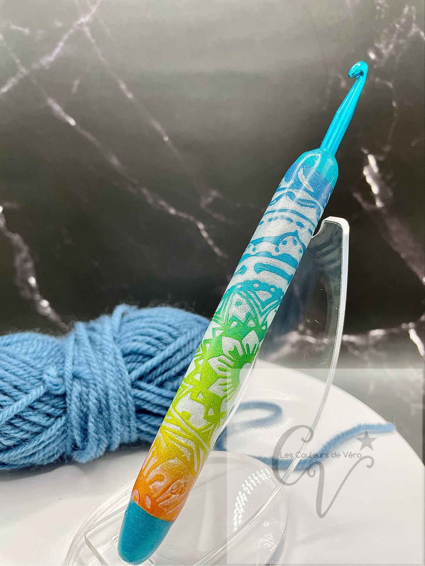 Crochet ergonomique; 5 mm confortable, léger et unique!