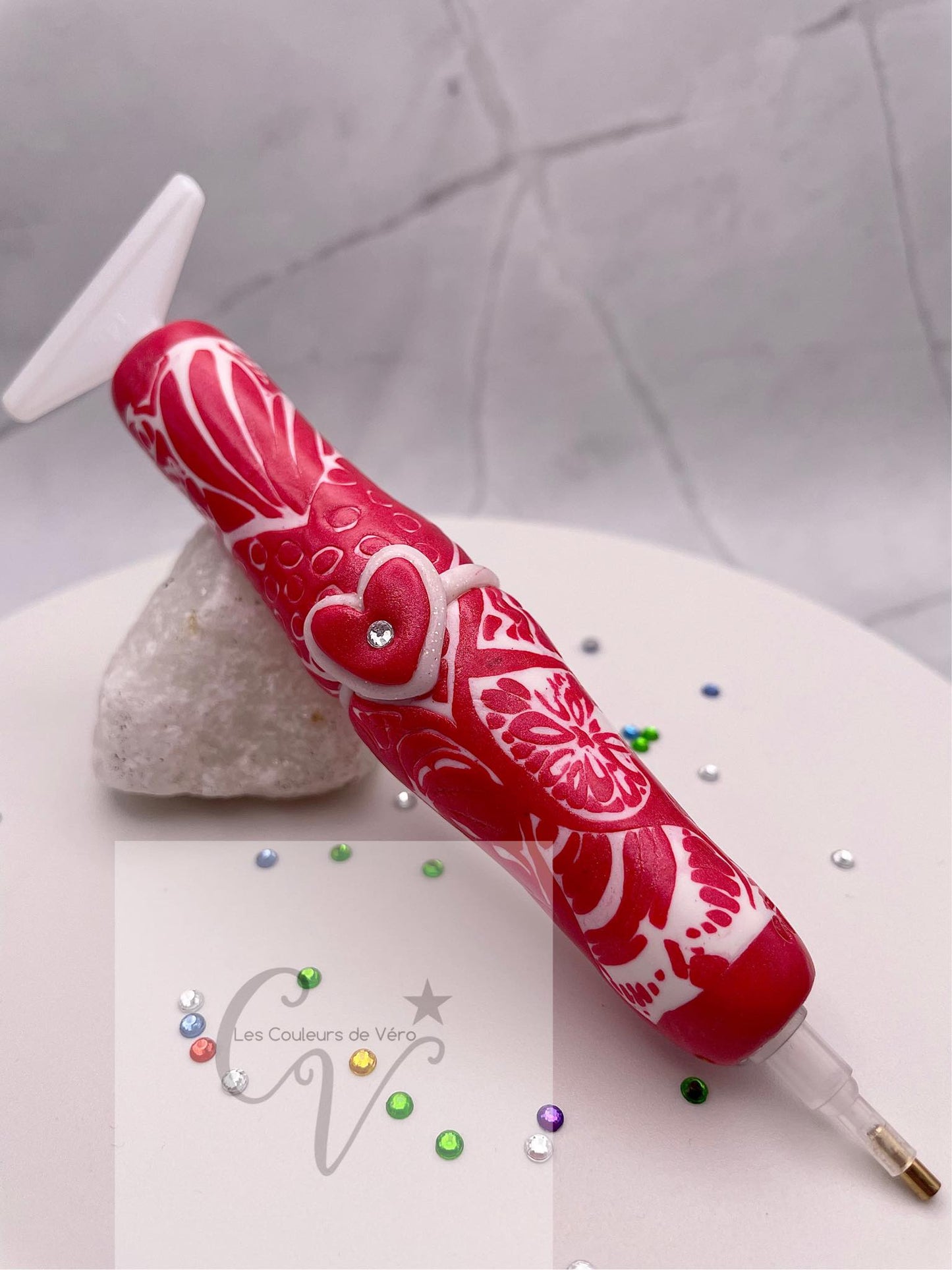 Stylet / crayon diamond painting ergonomique; Très léger, incassable, confortable, unique (non-reproduisable) Fait main!