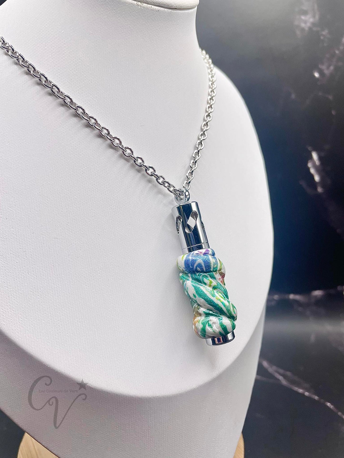 aromatherapy necklace; Starry sky!