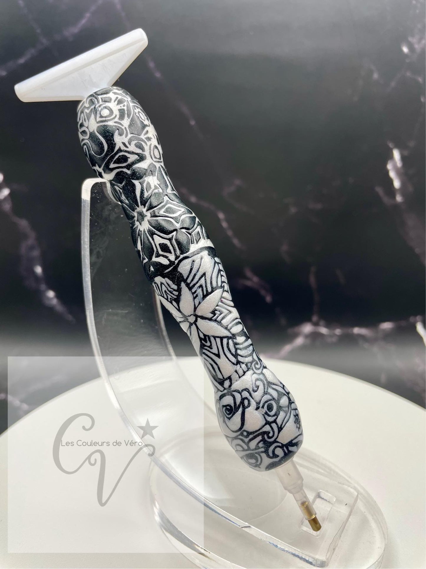 Ergonomic diamond painting stylus/pencil; Very light, unbreakable, comfortable, unique (non-reproducible) Handmade!
