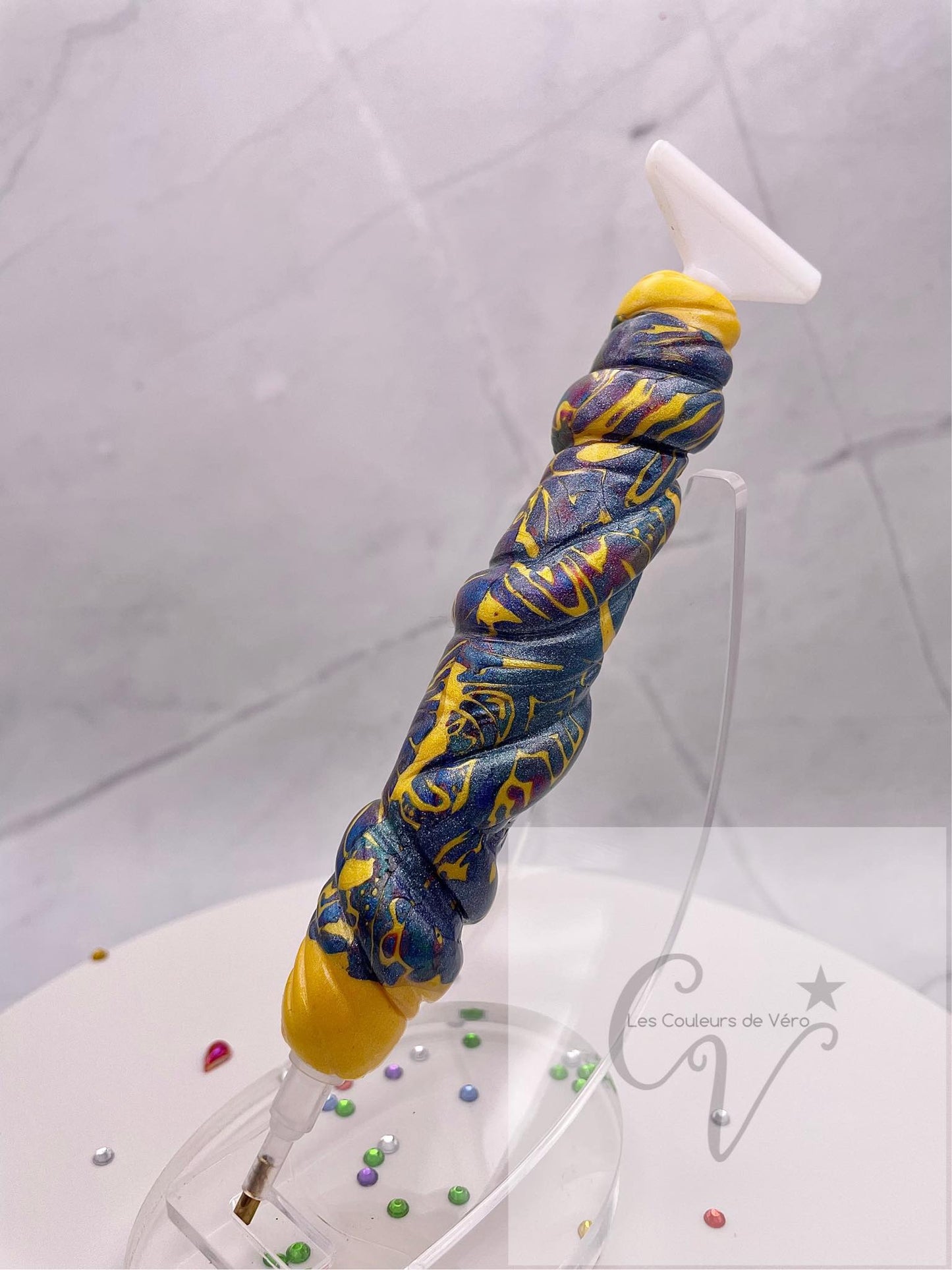 Stylet / crayon diamond painting ergonomique; Très léger, incassable, confortable, unique (non-reproduisable) Fait main!
