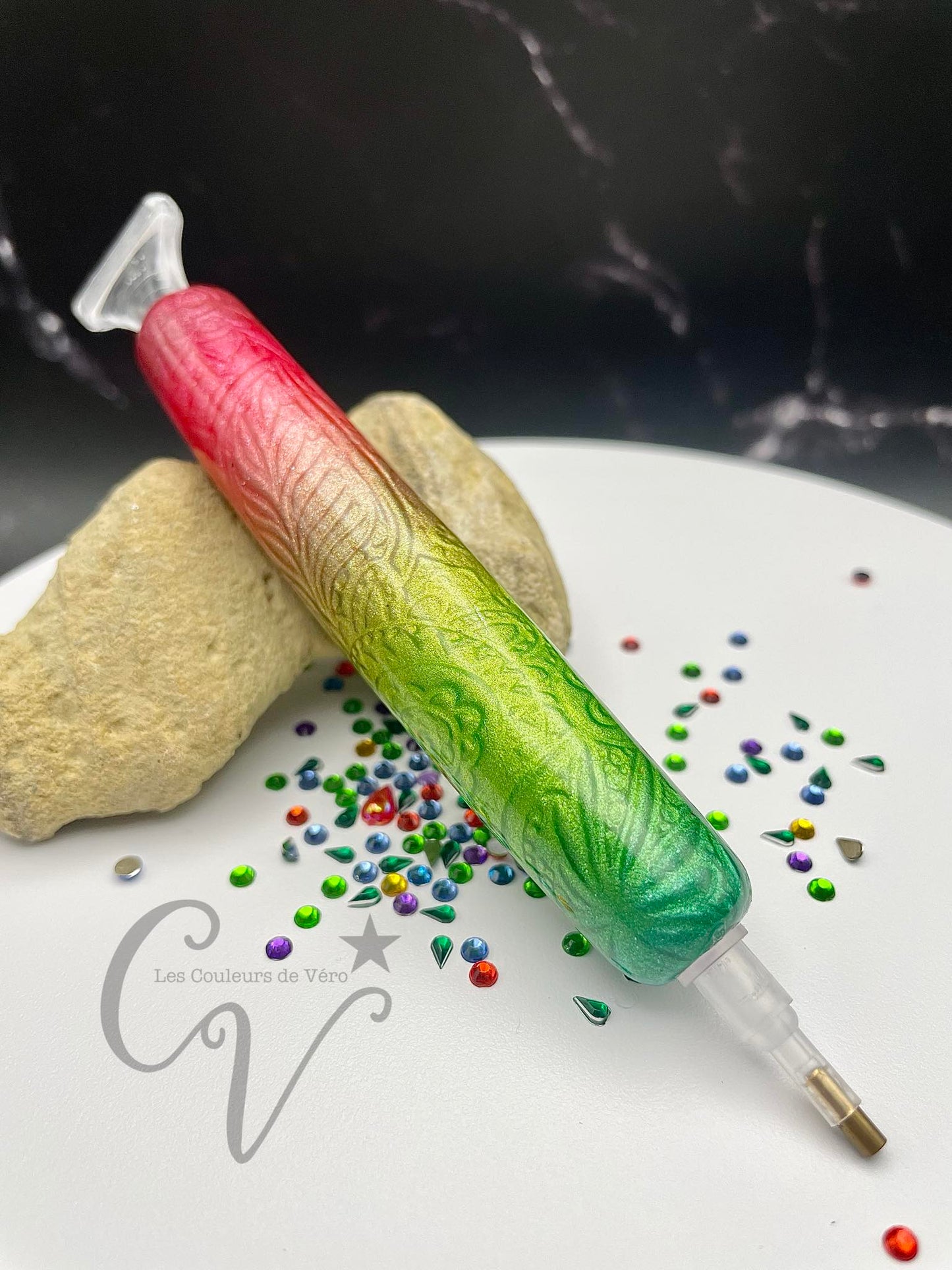 Ergonomic diamond painting stylus/pencil; Very light, unbreakable, comfortable, unique (non-reproducible) Handmade!