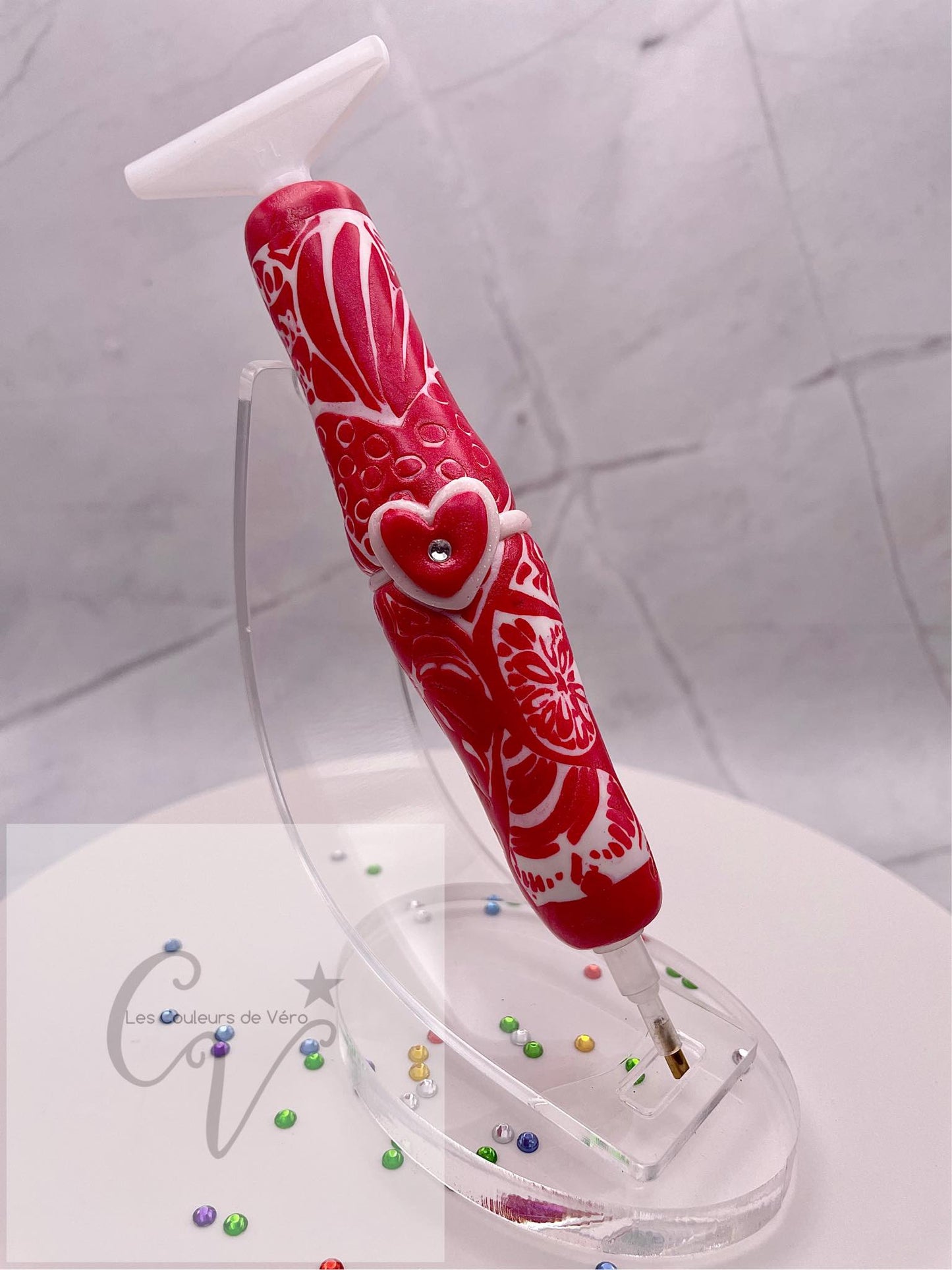 Stylet / crayon diamond painting ergonomique; Très léger, incassable, confortable, unique (non-reproduisable) Fait main!