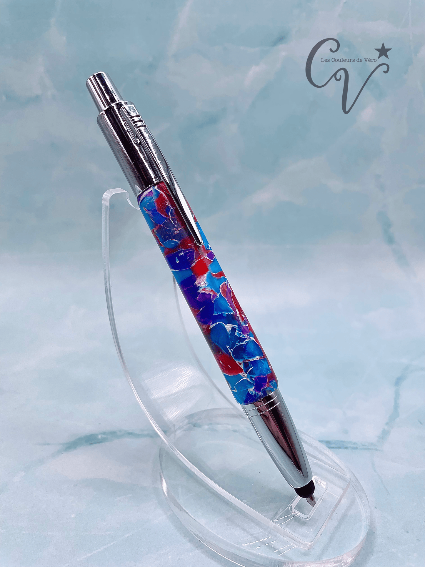 Touch stylus &amp; click ballpoint pen; Spiral puzzle!