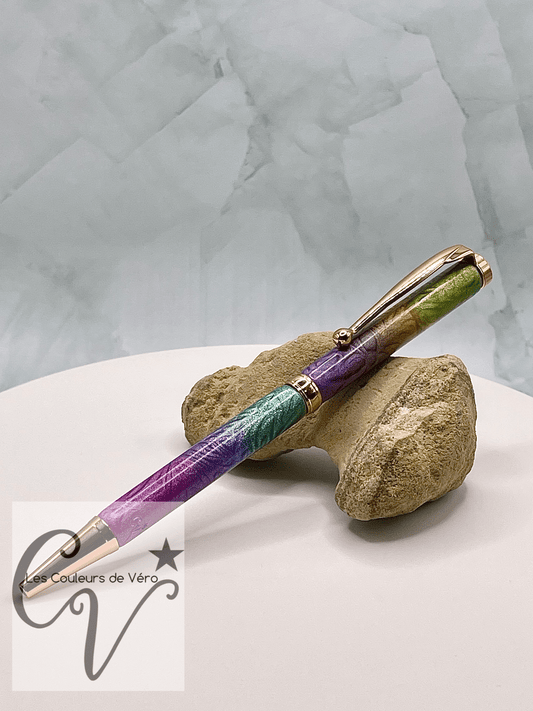 Slimline Thin Line Twist Collectible Ballpoint Pen; Colorful foliage!