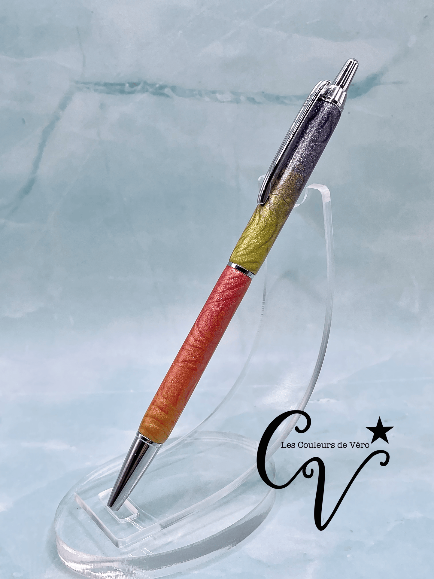 Stylo bille rétractable click Groove; Orages déchaînées!
