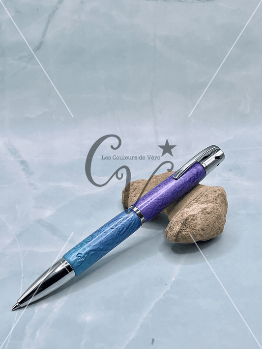Stylo bille à torsion aromathérapie; Fleurs mystérieuses!