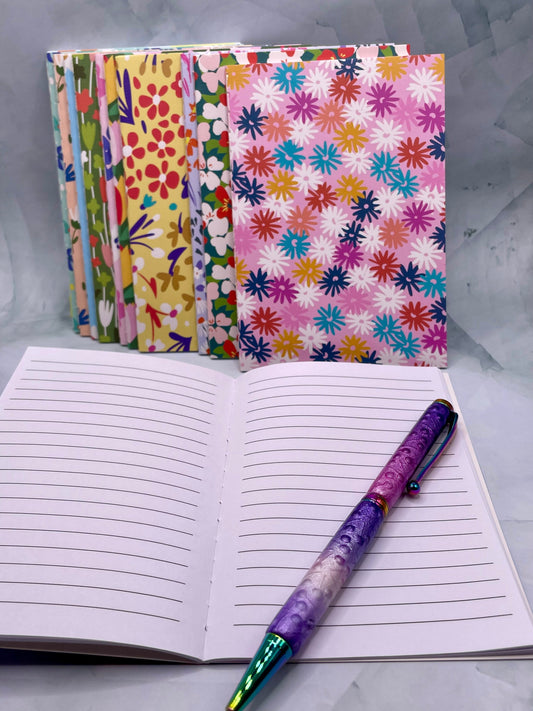 Les Calpins, Notebook, Notepad flowers; Printed with little flowers!