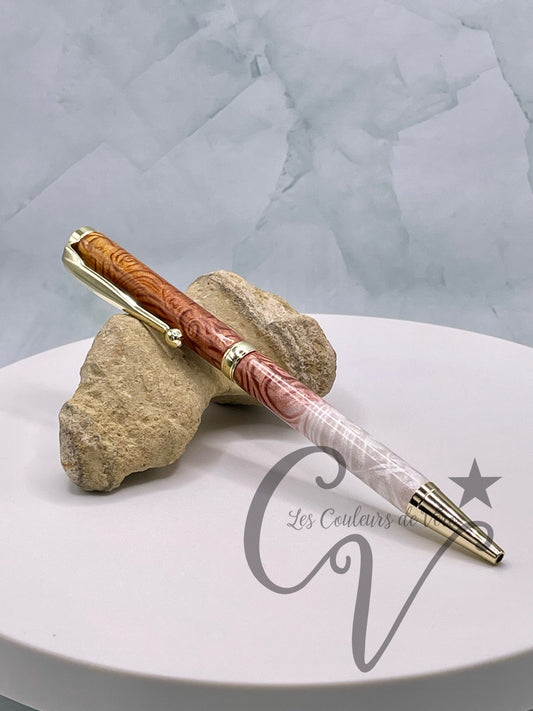 Slimline Slim Twist Collectible Ballpoint Pen; Intense sandy beach!